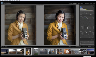 Adobe Lightroom 4 main interface